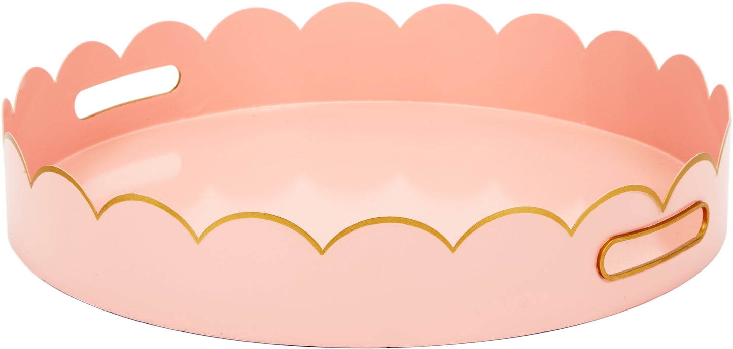 Kylie Scalloped Metal Tray