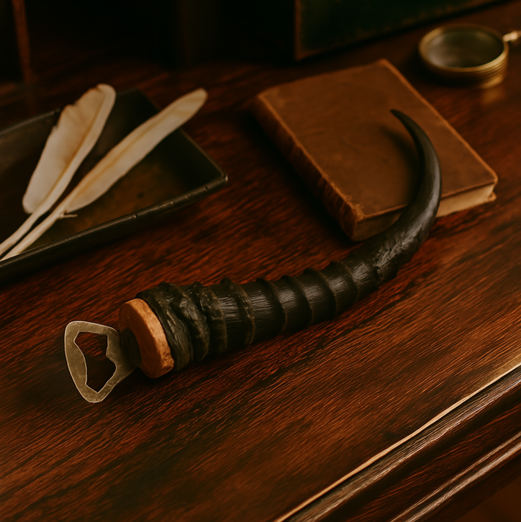 Ann Springbok Horn Bottle Opener