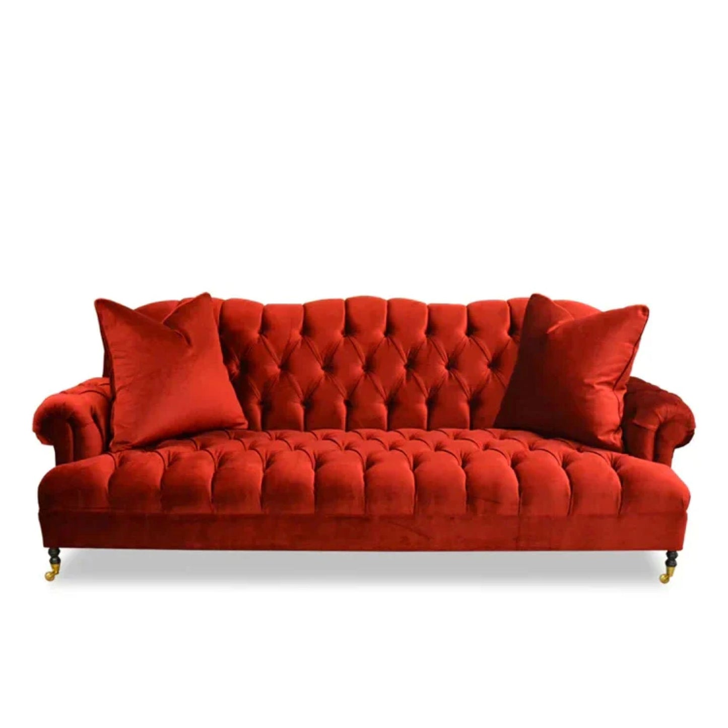 Gloria Slate Velvet Sofa