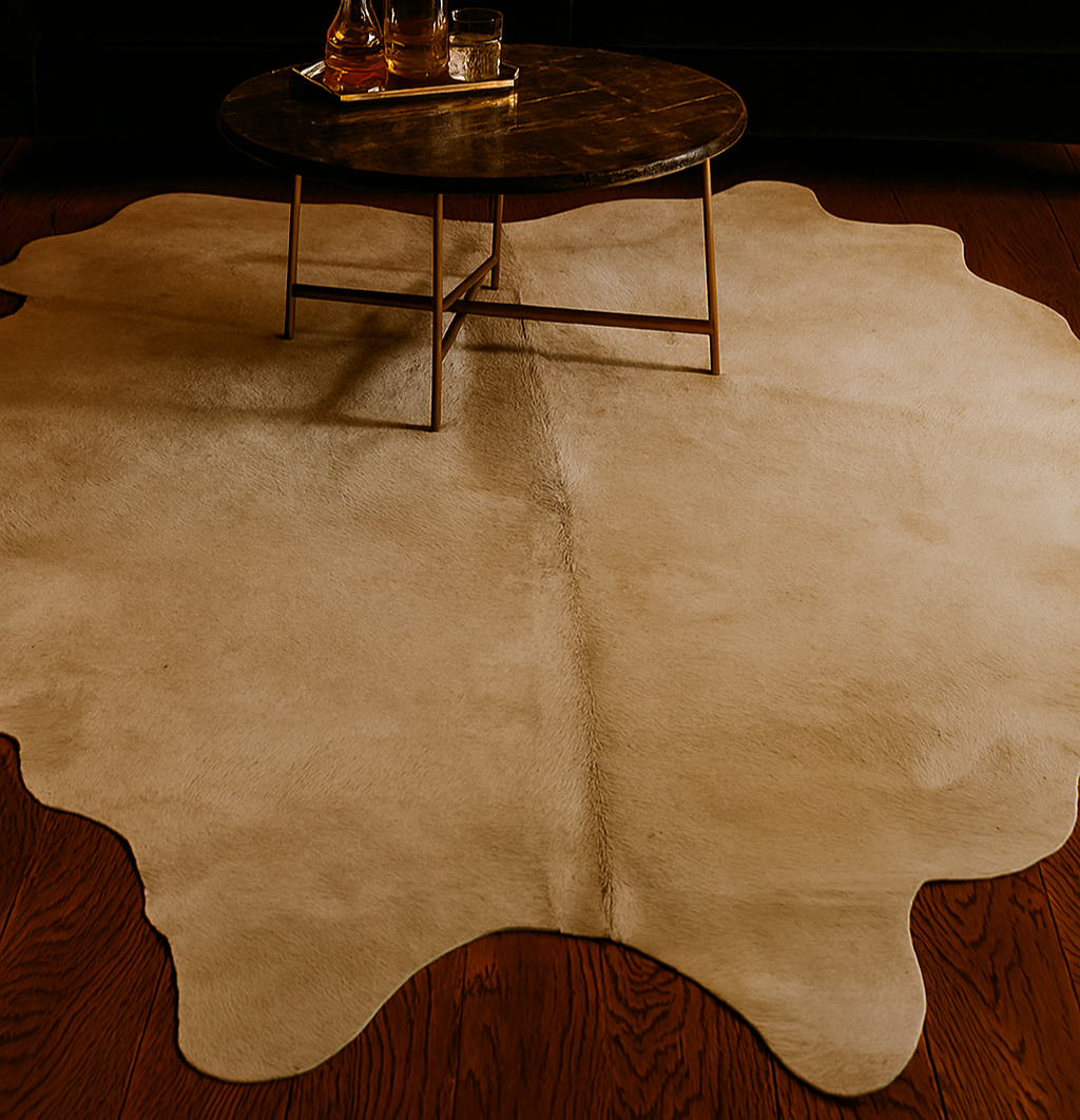 Juanita White 5x7 Cowhide Rug