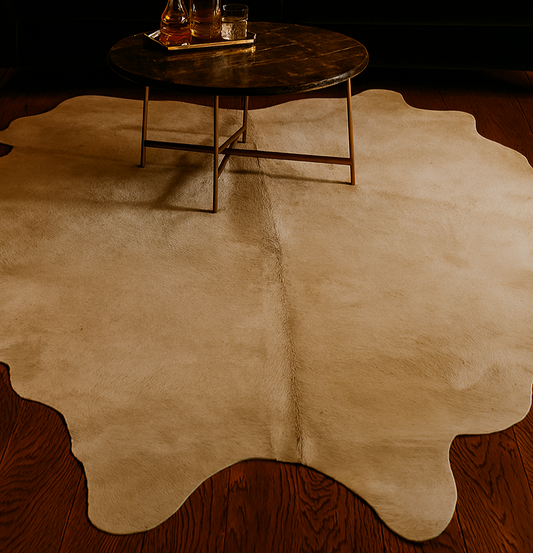 Juanita White 5x7 Cowhide Rug