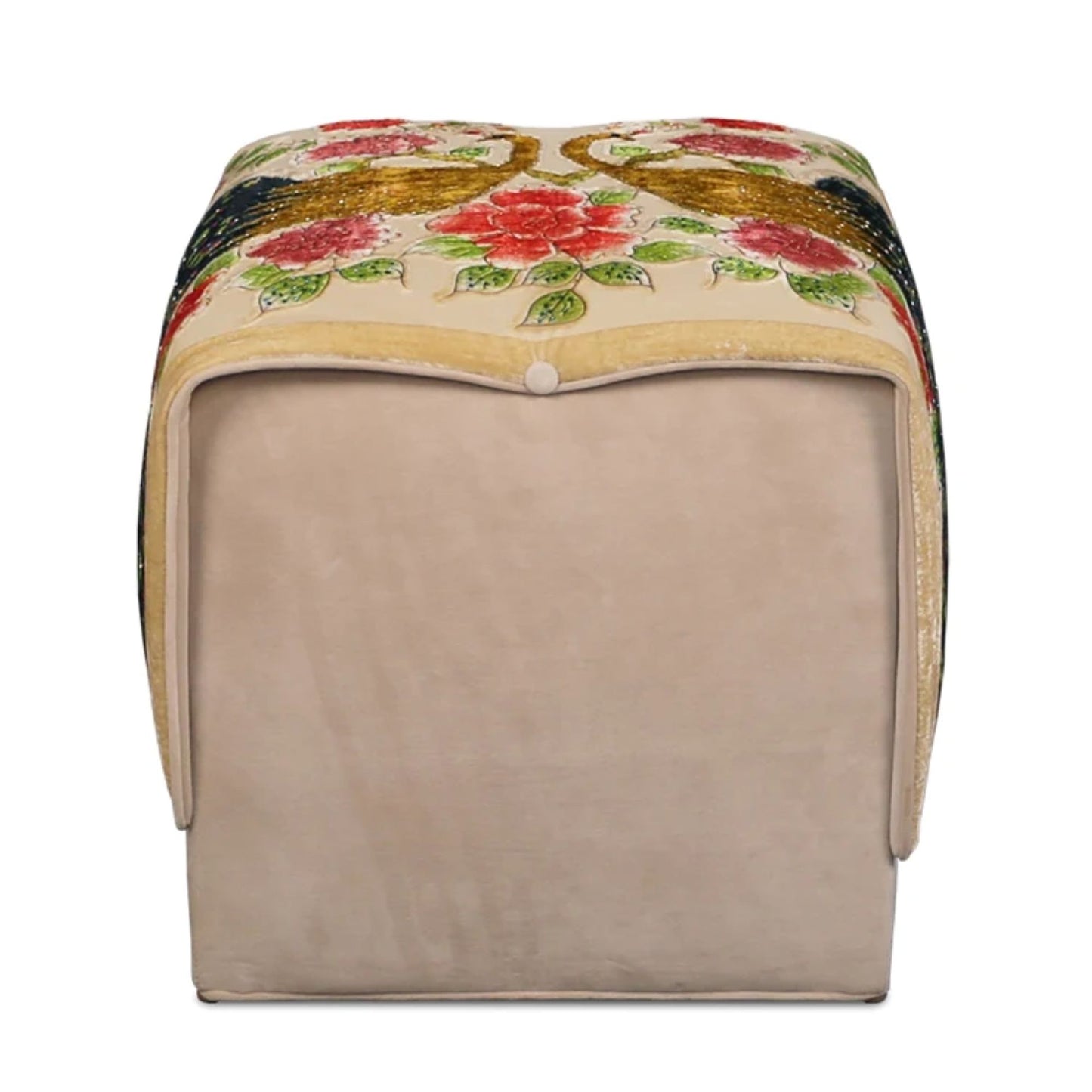 Kauai Cream Cube Ottoman