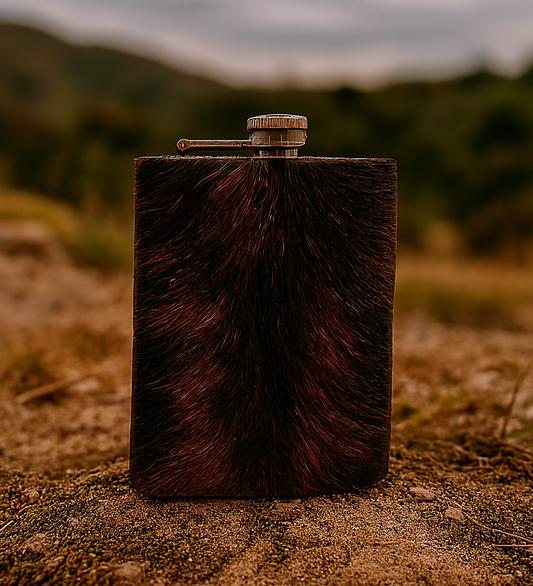 London Cowhide Flask 10oz.