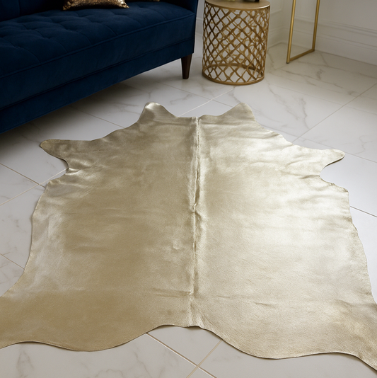 Missy Champagne Cowhide Rug