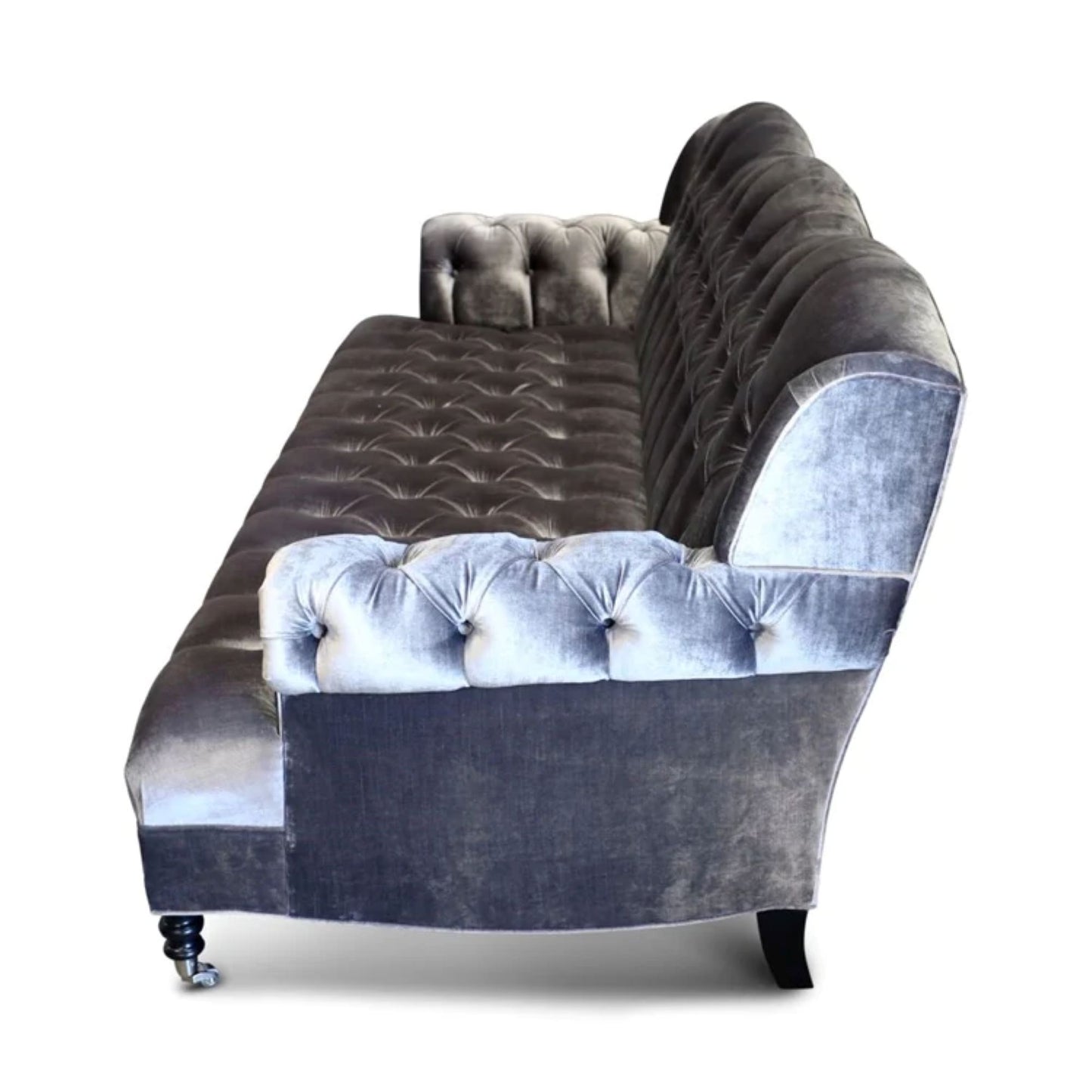 Phil Slate Velvet Sofa